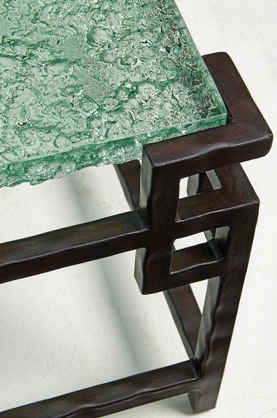 Hermes Reef Glass Top Cocktail Table