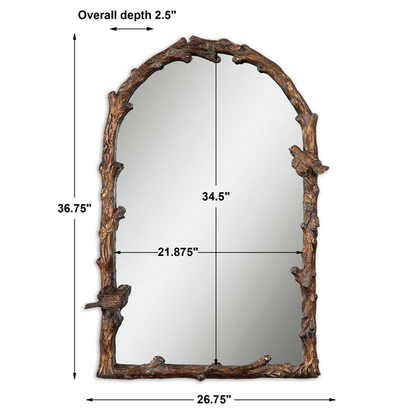 Uttermost Paza Antique Gold Arch Mirror