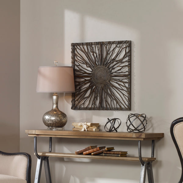 Uttermost Josiah Square Wooden Wall Art