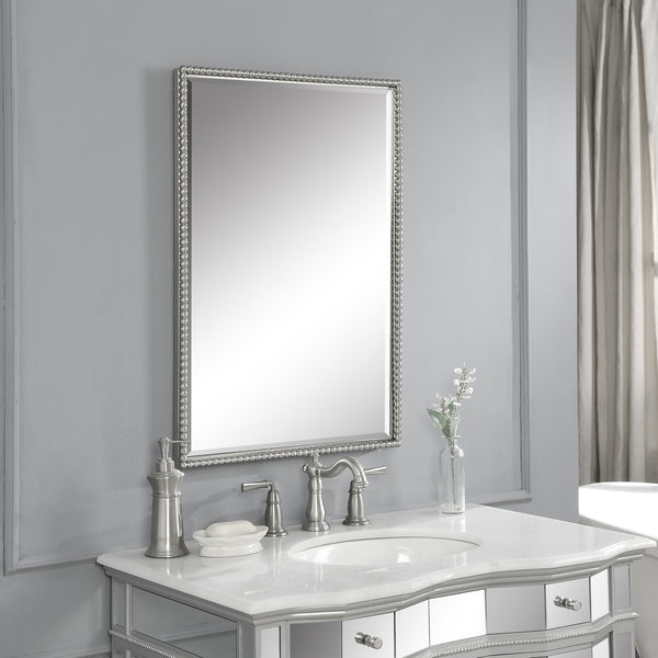 Uttermost Sherise Brushed Nickel Mirror