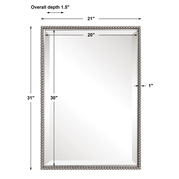 Uttermost Sherise Brushed Nickel Mirror