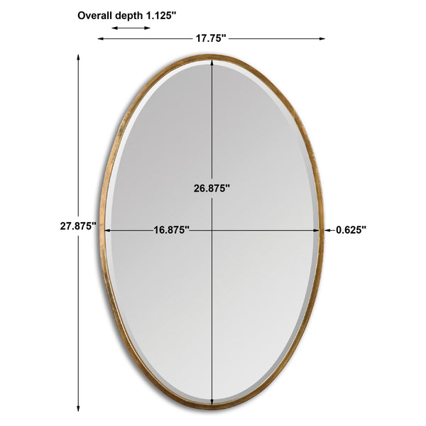 Uttermost Herleva Gold Oval Mirror