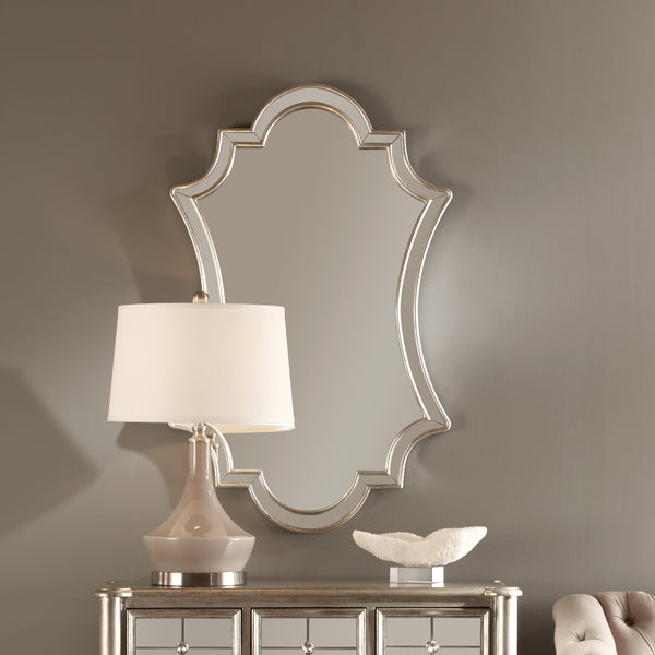 Uttermost Elara Antiqued Silver Wall Mirror