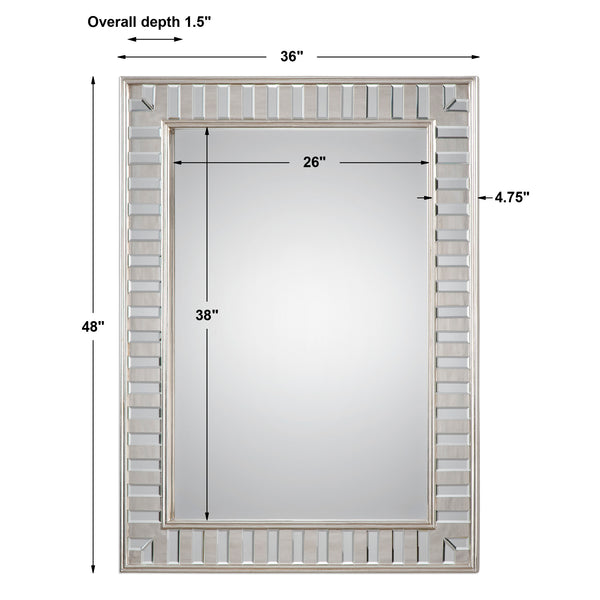 Uttermost Lanester Silver Leaf Mirror