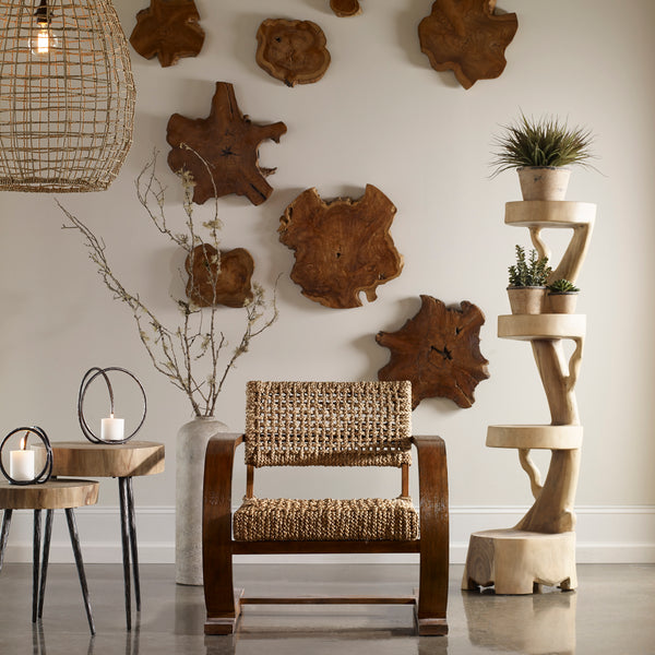 Uttermost Kalani Teak Wall Art Set/3