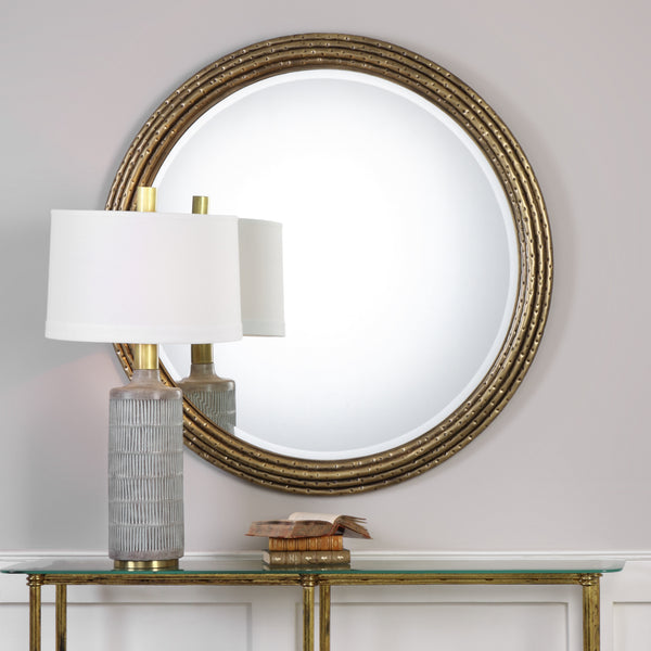 Uttermost Spera Round Gold Mirror