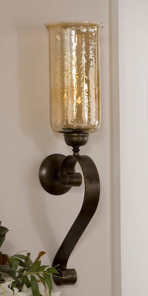 Uttermost Joselyn Bronze Candle Wall Sconce