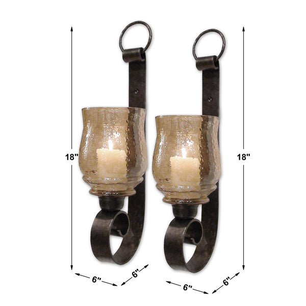 Uttermost Joselyn Small Wall Sconces, Set/2