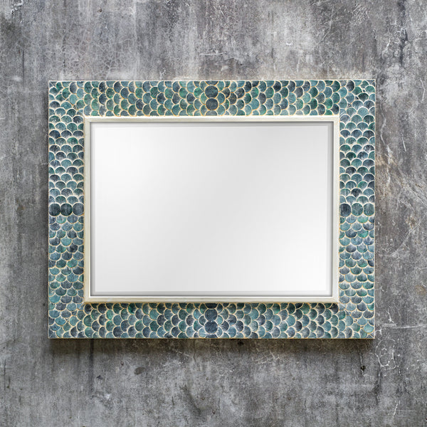 Uttermost Makaria Coastal Blue Mirror