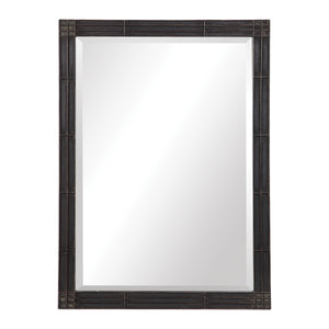 Uttermost Gower Aged Black Vanity Mirror