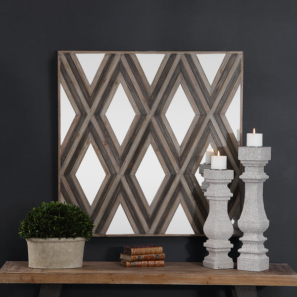 Uttermost Tahira Tahira Geometric Square Wall Mirror