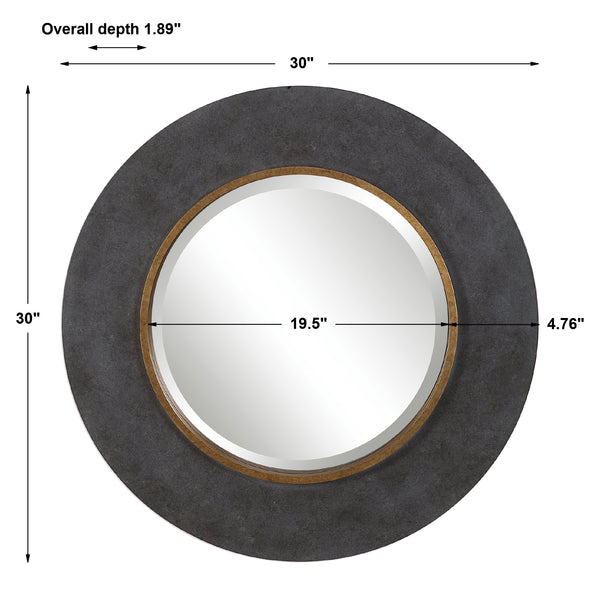 Uttermost Saul Round Mirror