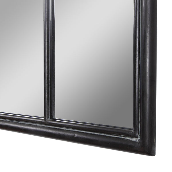 Uttermost Lyda Aged Black Arch Mirror