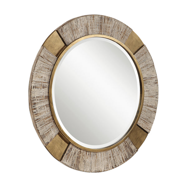 Uttermost Reuben Gold Round Mirror