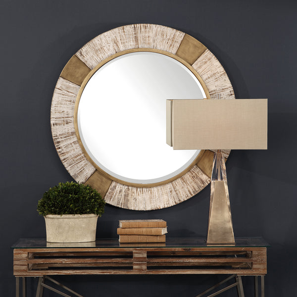 Uttermost Reuben Gold Round Mirror