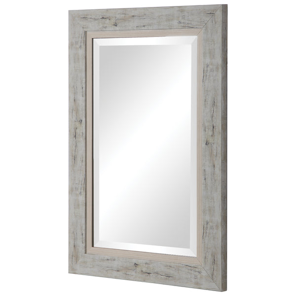 Uttermost Branbury Rustic Light Wood Mirror