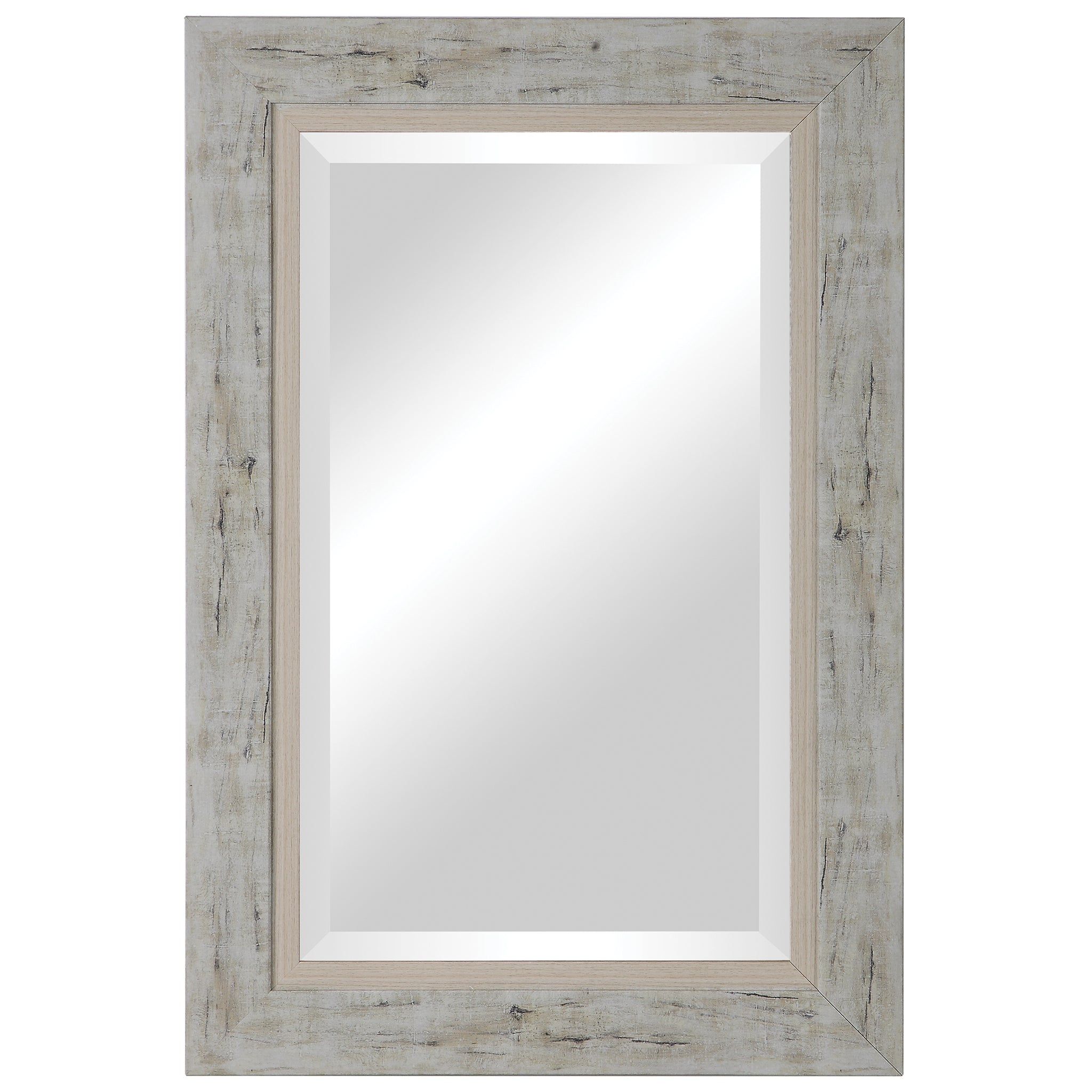 Uttermost Branbury Rustic Light Wood Mirror