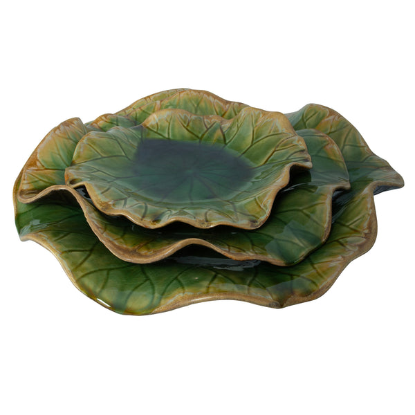 Uttermost Abella Green Ceramic Wall Decor, S/3