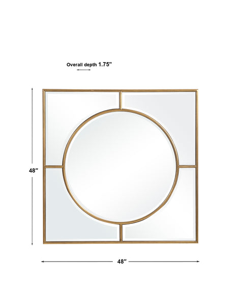 Uttermost Stanford Gold Square Mirror