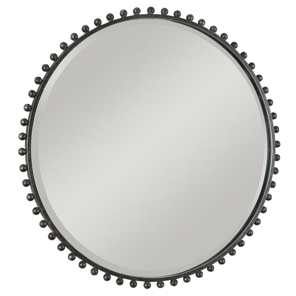 Uttermost Taza Round Iron Mirror