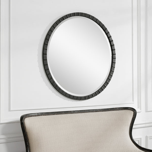 Uttermost Dandridge Round Industrial Mirror