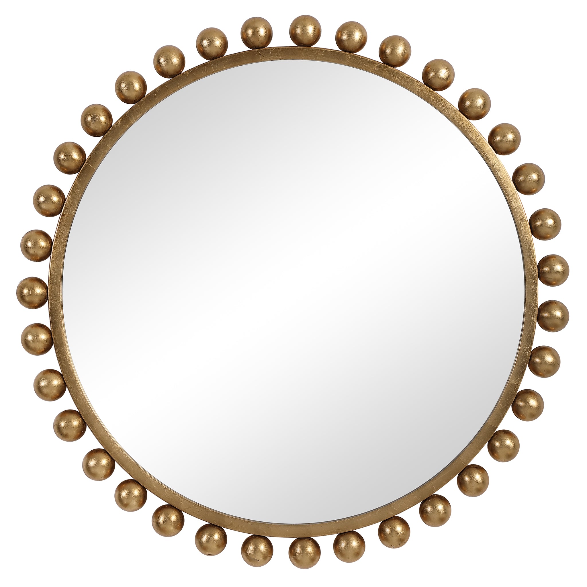 Uttermost Cyra Gold Round Mirror