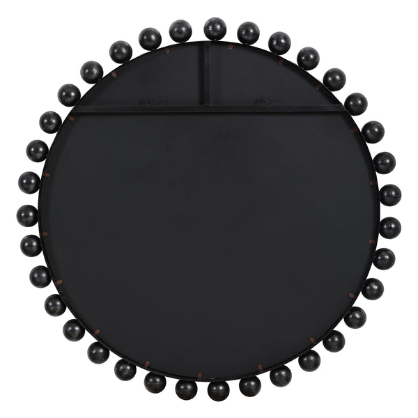 Uttermost Cyra Black Round Mirror