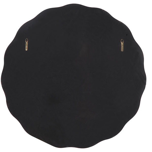 Uttermost Aneta Black Round Mirror