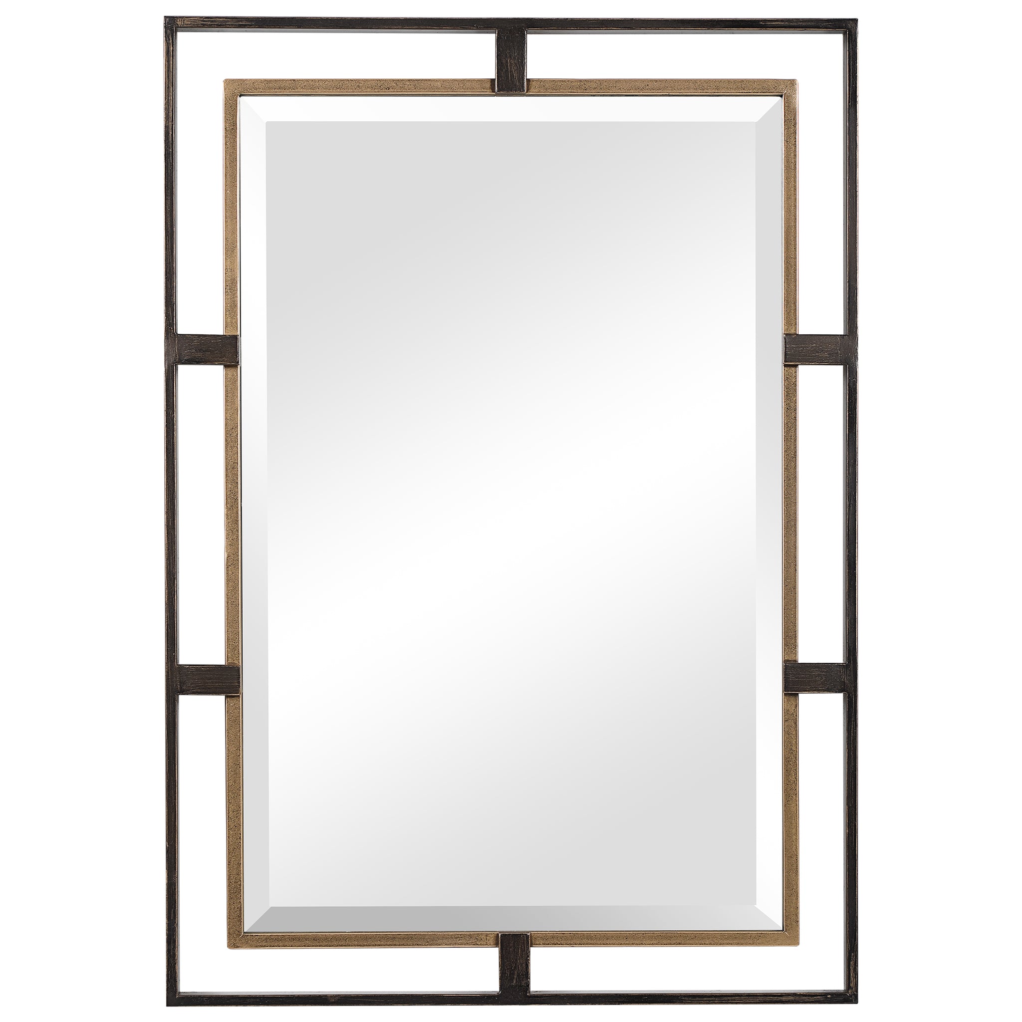 Uttermost Carrizo Gold & Bronze Rectangle Mirror