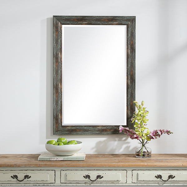 Uttermost Owenby Rustic Silver & Bronze Mirror