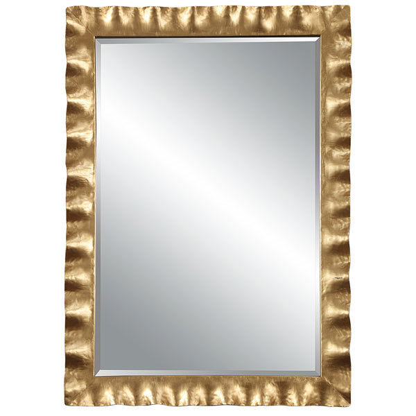 Uttermost Haya Scalloped Gold Mirror