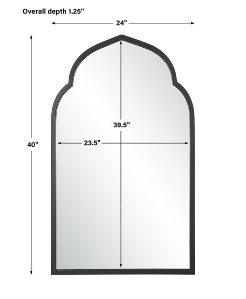 Uttermost Kenitra Black Arch Mirror