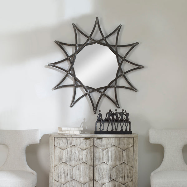 Uttermost Solaris Iron Star Mirror