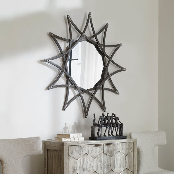 Uttermost Solaris Iron Star Mirror