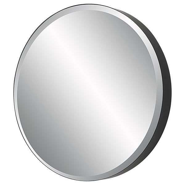 Uttermost Cerelia Black Round Mirror