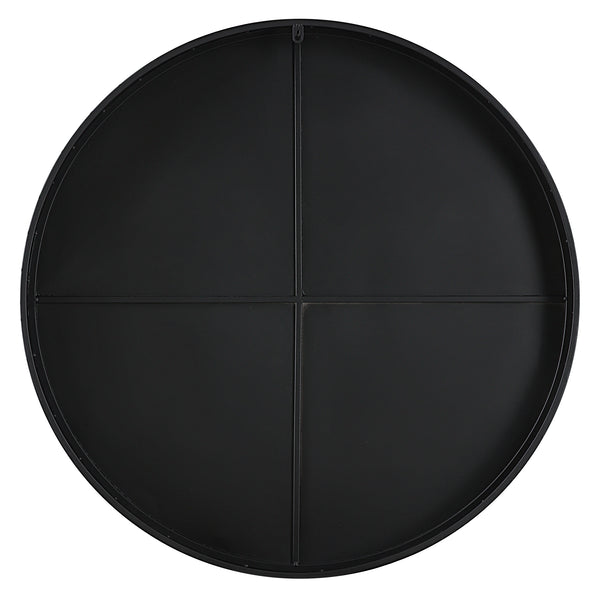 Uttermost Cerelia Black Round Mirror