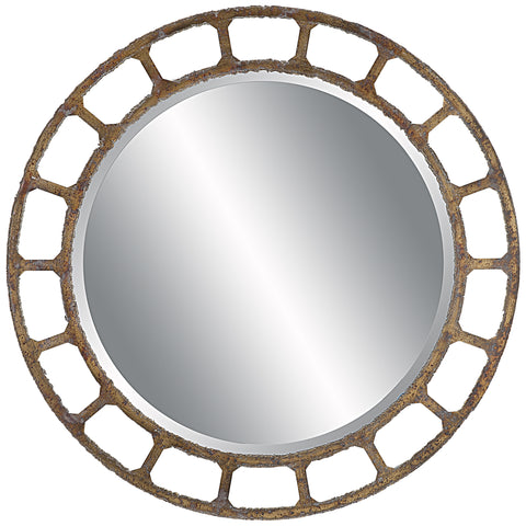 Uttermost Darby Distressed Round Mirror