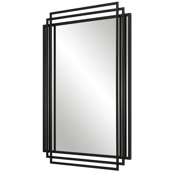 Uttermost Amherst Black Iron Mirror