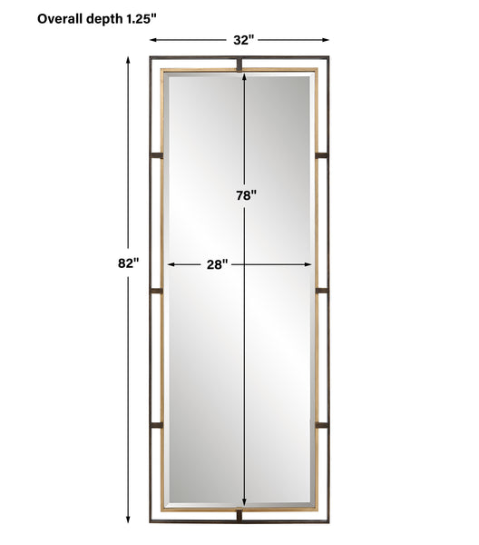 Uttermost Carrizo Tall Bronze & Gold Mirror