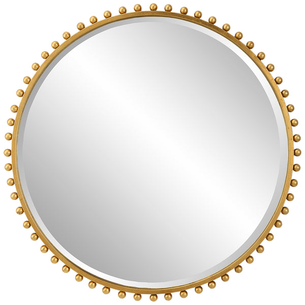 Uttermost Taza Gold Round Mirror