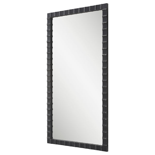 Uttermost Dandridge Black Industrial Mirror