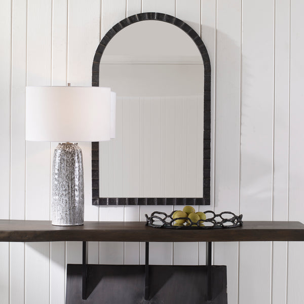 Uttermost Dandridge Black Arch Mirror