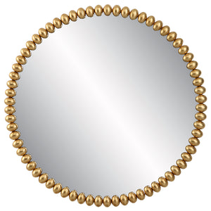 Uttermost Byzantine Round Gold Mirror