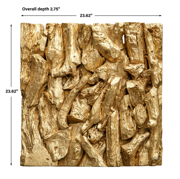 Uttermost Rio Gold Wood Wall Décor