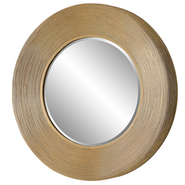 Uttermost Archer Gold Wire Round Mirror