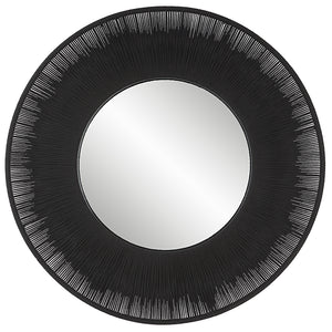 Uttermost Sailor's Knot Black Round Mirror