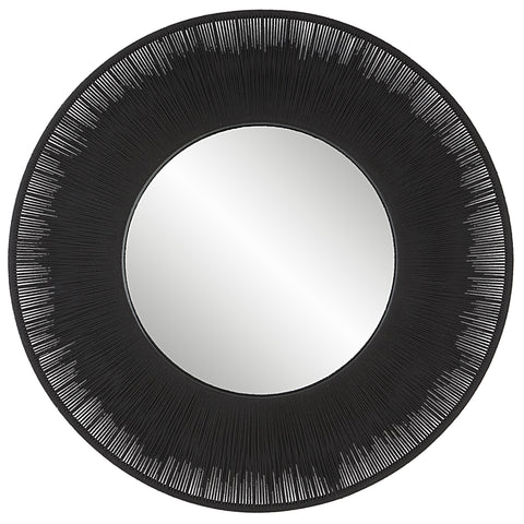 Uttermost Sailor's Knot Black Round Mirror