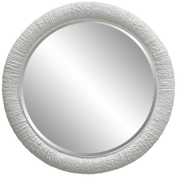 Uttermost Mariner White Round Mirror