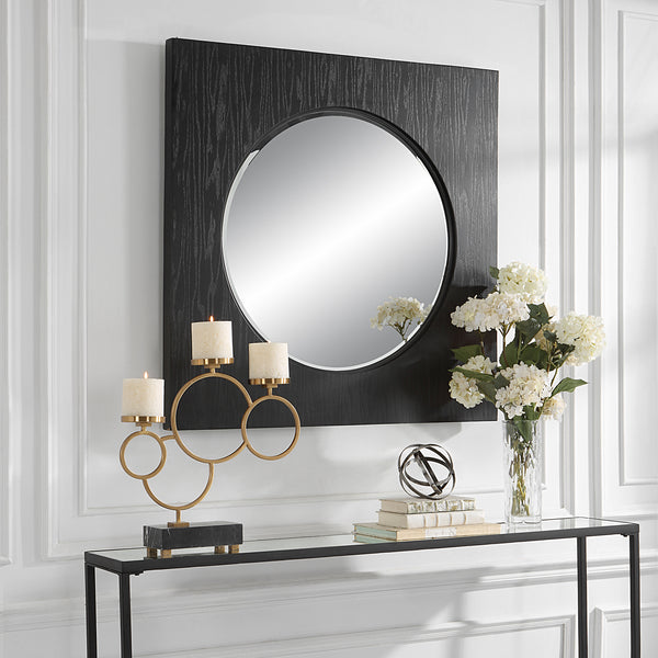 Uttermost Hillview Wood Panel Mirror