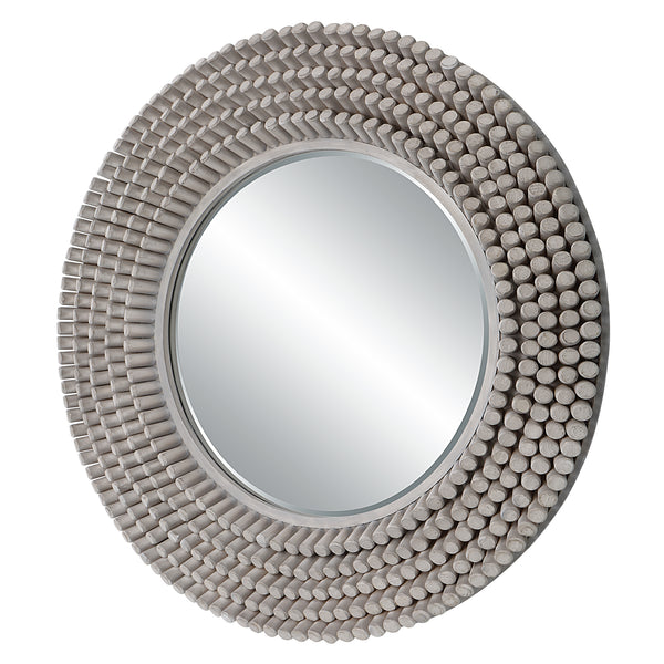 Uttermost Portside Round Gray Mirror